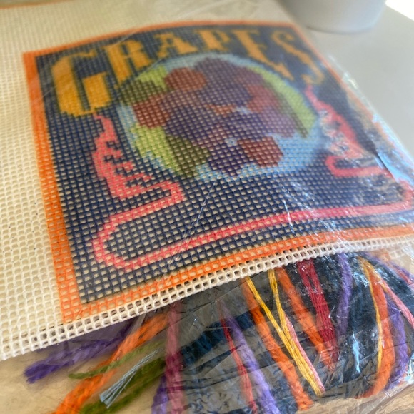 Vintage Sunset Needle Point Grapes California NWT E1 - Picture 6 of 7